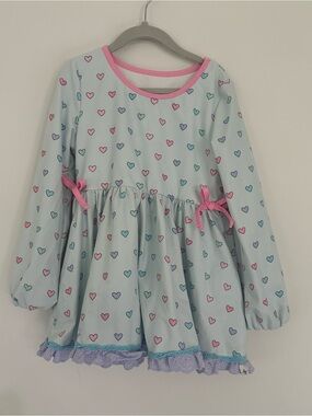 Love and Grow Long Sleeve Rainbow Bamboo Candyland Lounge Tunic 8